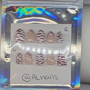 Zebra Print Press-On Nails